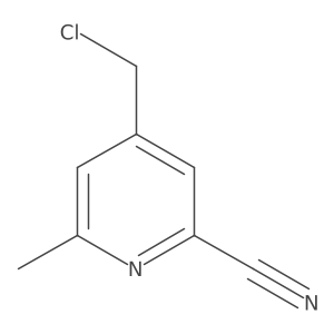 4-(Chloromethyl)-6-methylpyridine-2-carbonitrile结构式