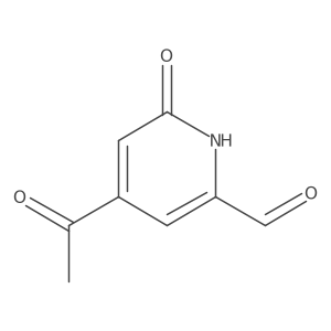 4-Acetyl-6-hydroxypyridine-2-carbaldehyde结构式
