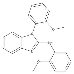1H-Benzimidazol-2-amine, N,1-bis(2-methoxyphenyl)-结构式