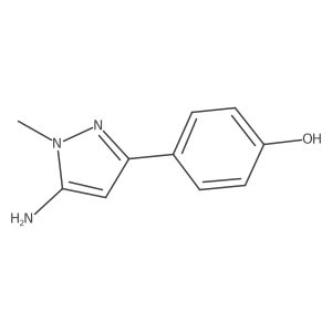 4-(5-amino-1-methyl-1H-pyrazol-3-yl)phenol Structure