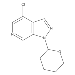 4-Chloro-1-(tetrahydro-2H-pyran-2-yl)-1H-pyrazolo[3,4-c]pyridine Structure