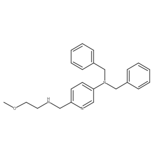 N,N-dibenzyl-6-((2-methoxyethylamino)methyl)pyridin-3-amine Structure