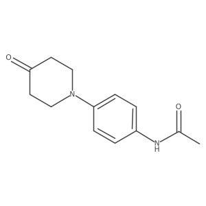 Acetamide,n-[4-(4-oxo-1-piperidinyl)phenyl]- Structure
