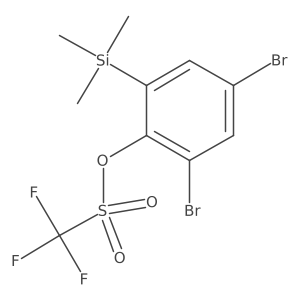 2,4-Dibromo-6-(trimethylsilyl)phenyl trifluoromethanesulfonate Structure