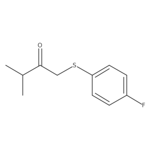 1-((4-Fluorophenyl)thio)-3-methylbutan-2-one结构式
