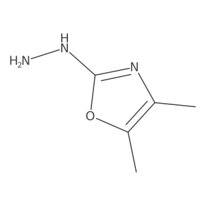 2-Hydrazinyl-4,5-dimethyl-1,3-oxazole结构式