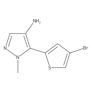 5-(4-Bromothiophen-2-yl)-1-methyl-1h-pyrazol-4-amine Structure