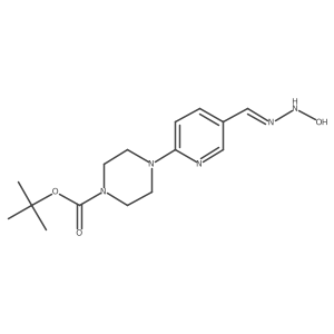 Tert-butyl 4-(5-((2-hydroxyhydrazineylidene)methyl)pyridin-2-yl)piperazine-1-carboxylate结构式
