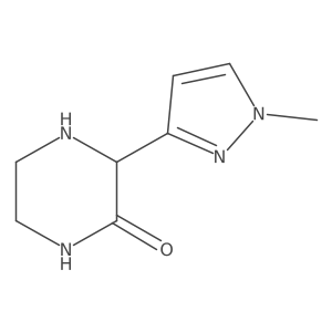 3-(1-methyl-1H-pyrazol-3-yl)piperazin-2-one Structure