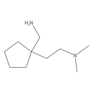 {1-[2-(Dimethylamino)ethyl]cyclopentyl}methanamine结构式