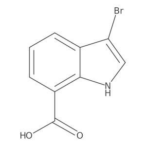 3-bromo-1H-indole-7-carboxylic acid Structure