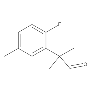 2-(2-Fluoro-5-methylphenyl)-2-methylpropanal结构式