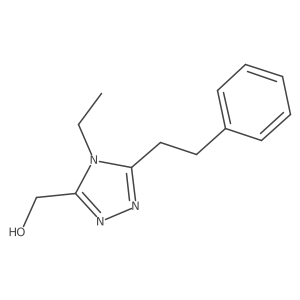 [4-ethyl-5-(2-phenylethyl)-4H-1,2,4-triazol-3-yl]methanol Structure