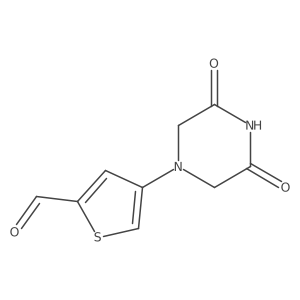 4-(3,5-Dioxopiperazin-1-YL)thiophene-2-carbaldehyde Structure