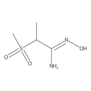N'-Hydroxy-2-methanesulfonylpropanimidamide Structure