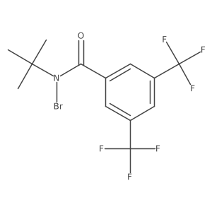 N-Bromo-N-tert-butyl-3,5-bis(trifluoromethyl)benzamide结构式
