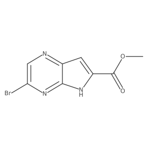 methyl 3-bromo-5H-pyrrolo[2,3-b]pyrazine-6-carboxylate Structure