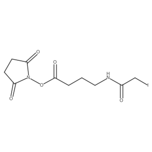 2,5-Dioxopyrrolidin-1-yl 4-(2-iodoacetamido)butanoate结构式