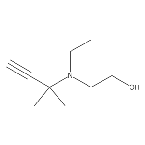 2-[(1,1-Dimethyl-prop-2-ynyl)-ethyl-amino]-ethanol结构式