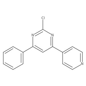 2-Chloro-4-phenyl-6-pyridin-4-ylpyrimidine Structure