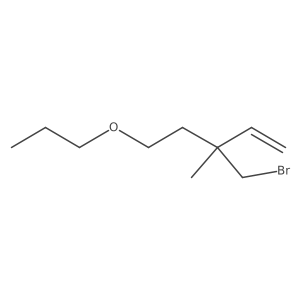 3-(Bromomethyl)-3-methyl-5-propoxypent-1-ene结构式