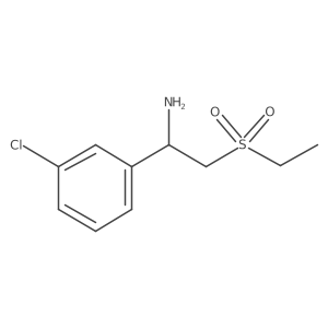 1-(3-Chlorophenyl)-2-(ethylsulfonyl)ethanamine Structure