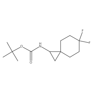 tert-Butyl N-{6,6-difluorospiro[2.5]octan-1-yl}carbamate结构式