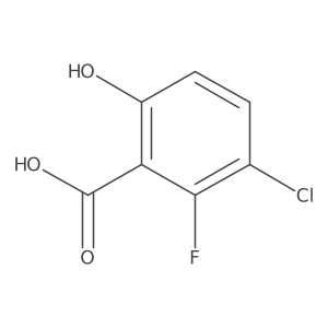 Benzoic acid, 3-chloro-2-fluoro-6-hydroxy-结构式