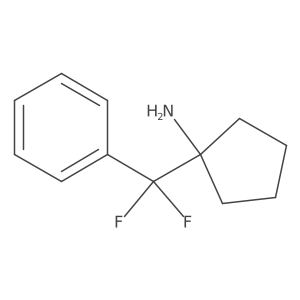 1-[Difluoro(phenyl)methyl]cyclopentan-1-amine Structure
