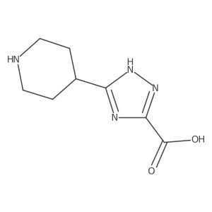 3-(piperidin-4-yl)-1H-1,2,4-triazole-5-carboxylic acid Structure