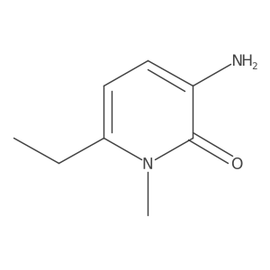 3-Amino-6-ethyl-1-methyl-1,2-dihydropyridin-2-one结构式