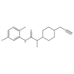 N-(5-fluoro-2-methylphenyl)-2-[4-(prop-2-yn-1-yl)piperazin-1-yl]propanamide Structure