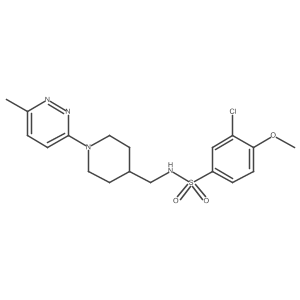 3-chloro-4-methoxy-N-((1-(6-methylpyridazin-3-yl)piperidin-4-yl)methyl)benzenesulfonamide Structure