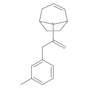 1-((1R,5S)-8-azabicyclo[3.2.1]oct-2-en-8-yl)-2-(m-tolyl)ethanone结构式