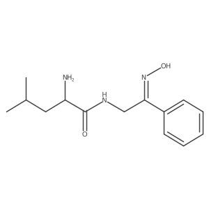 2-Amino-N-[2-(hydroxyimino)-2-phenylethyl]-4-methylpentanamide Structure
