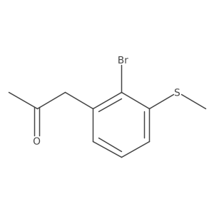 1-(2-Bromo-3-(methylthio)phenyl)propan-2-one Structure