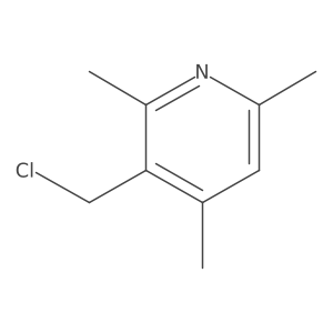 3-(Chloromethyl)-2,4,6-trimethylpyridine Structure