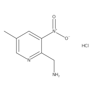 (5-Methyl-3-nitro-2-pyridyl)methanamine;hydrochloride结构式