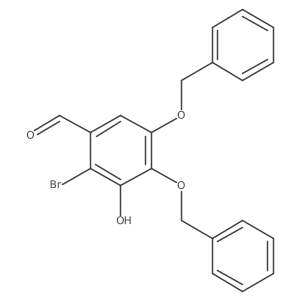 4,5-Bis(benzyloxy)-2-bromo-3-hydroxybenzaldehyde结构式