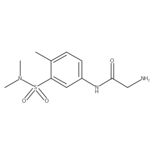 2-amino-N-[3-(dimethylsulfamoyl)-4-methylphenyl]acetamide Structure