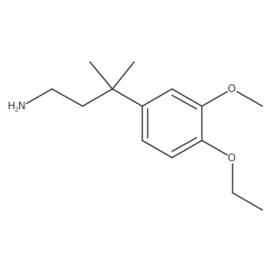 3-(4-Ethoxy-3-methoxyphenyl)-3-methylbutan-1-amine Structure