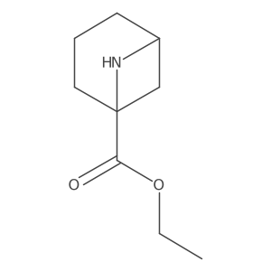 Ethyl 6-azabicyclo[3.1.1]heptane-1-carboxylate结构式