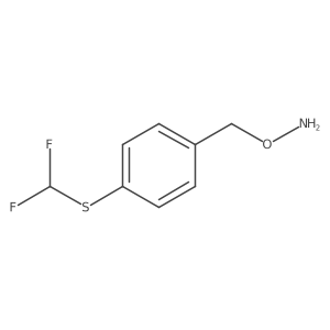 O-({4-[(difluoromethyl)sulfanyl]phenyl}methyl)hydroxylamine结构式