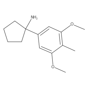 1-(3,5-Dimethoxy-4-methylphenyl)cyclopentan-1-amine结构式
