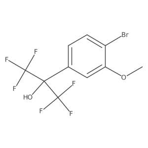2-(4-Bromo-3-methoxyphenyl)-1,1,1,3,3,3-hexafluoropropan-2-ol结构式