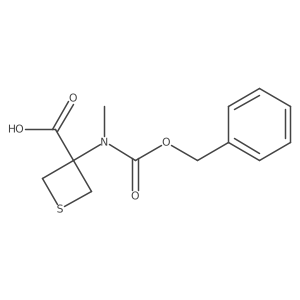 3-{[(Benzyloxy)carbonyl](methyl)amino}thietane-3-carboxylic acid Structure