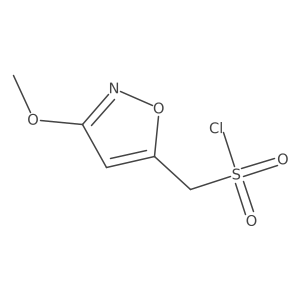 (3-Methoxy-1,2-oxazol-5-yl)methanesulfonyl chloride结构式