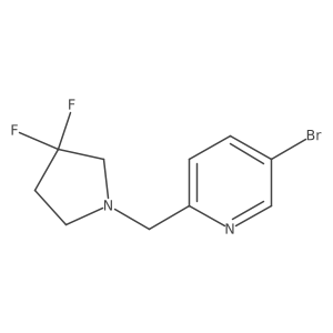 5-Bromo-2-[(3,3-difluoropyrrolidin-1-yl)methyl]pyridine Structure