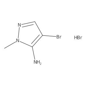 4-bromo-1-methyl-1H-pyrazol-5-amine hydrobromide结构式
