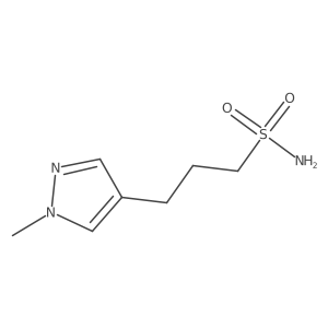 3-(1-methyl-1H-pyrazol-4-yl)propane-1-sulfonamide Structure